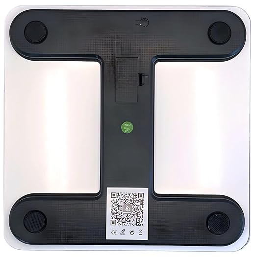 Body Basics Smart Scale - Digital Bathroom Scale with BMI & Body Fat Monitor, Health Analyzer, 400 lbs Capacity, Smartphone App Compatible (You Got This)