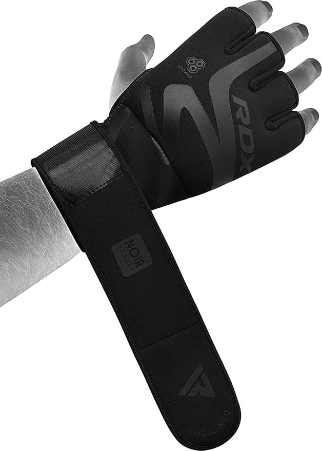 RDX Boxing Inner Gloves Hand Wraps Men Women, Hybrid Design Gym Weight Lifting Workout, 50Cm Long Wrist Support, Neoprene Under Mitts, MMA Muay Thai Martial Arts Training, Kickboxing Punching