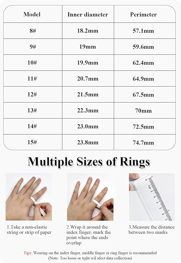 Smart Ring with LED Display,Fitness Tracker Ring, IP68 Waterproof Health Tracker Ring, Blood Oxygen & Heart Rate Monitor, Long Lasting Battery Sleep Ring for Women & Men