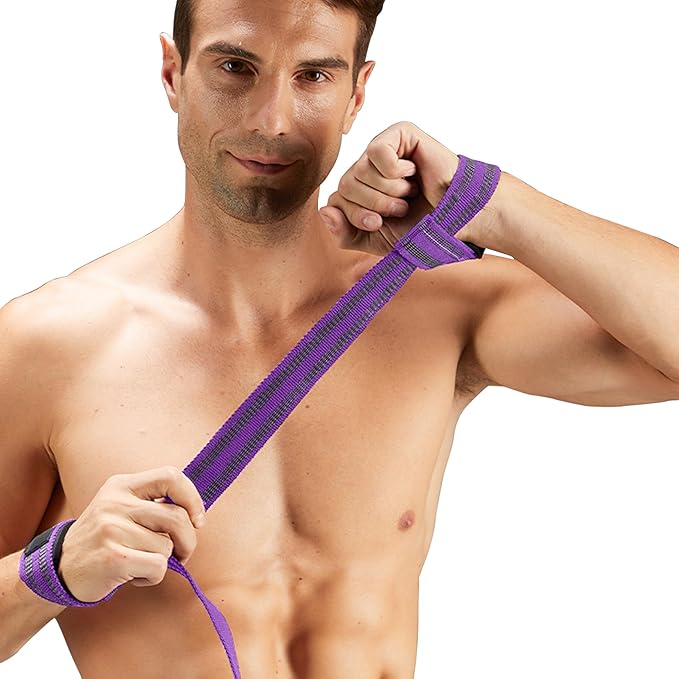 Special Essentials 2 Pack of Wrist Straps for Weightlifting - Two-Sided Anti Slip Silicone Grip & Padded Neoprene - Durable Gym Lifting Straps for Men and Women for Bodybuilding & Powerlifting