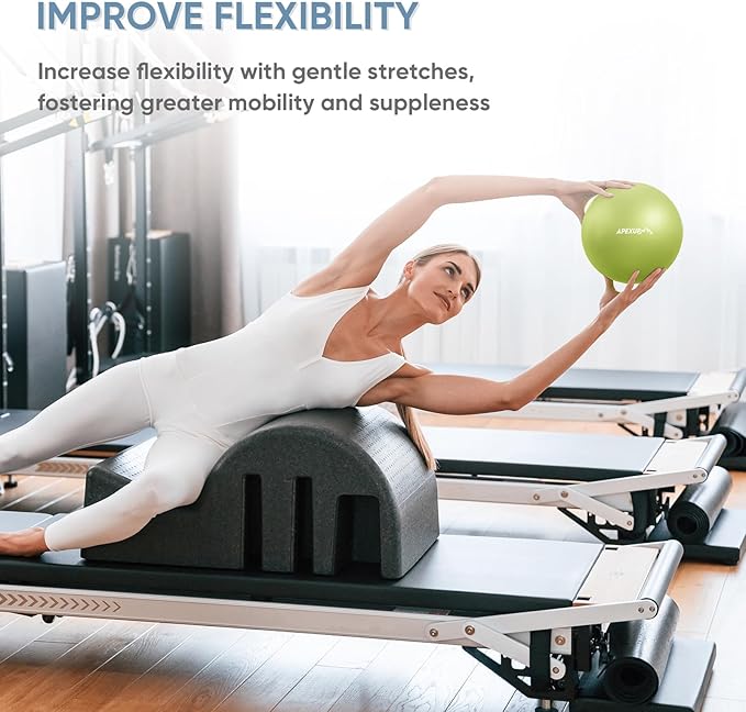 APEXUP 9 Inch Pilates Ball Small Exercise Ball for Yoga, Fitness, Balance, Core Workout, Physical Therapy