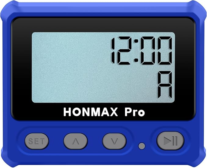 8100 Professional Interval Timer and Stopwatch, Backlight, USB-C Charged, Clock (Blue)