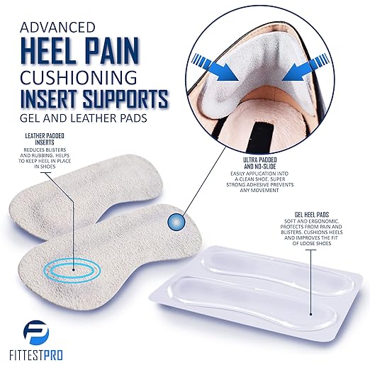 Plantar Fasciitis Foot Pain Relief 14-Piece Kit – Premium Planter Fasciitis Support, Gel Heel Spur & Therapy Wraps, Compression Socks, Foot Sleeves, Arch Supports, Heel Cushion Inserts & Grips