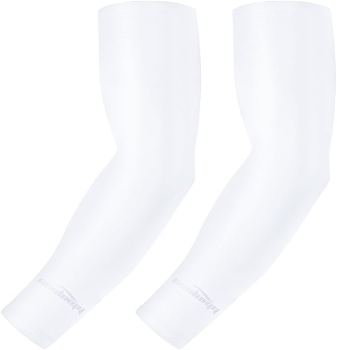 COOLOMG Basketball Compression Arm Sleeves for Baseball Football Volleyball Sports Youth Kids Adult