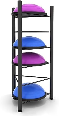Balance Ball Storage Rack - Home Gym Equipment Organizer for Exercise Balls, 3/5/6/7 Tier Floor Stand for Bosu, Slam, Bowling, and Medicine Balls