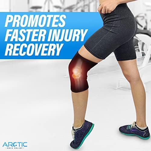 2 Pack | Premium Elbow Ice Pack Wrap & Knee Ice Pack Wrap - Ice Sleeves, Reusable Gel Ice Wrap, Elbow Cold Compression, (Large)