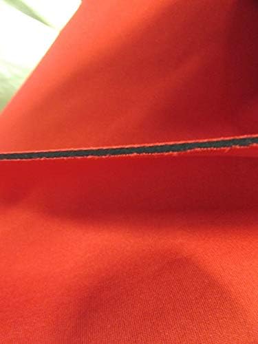 Neoprene Bonded Sponge Waterproof Wetsuit Fabric Black 1MM, 2MM, 3MM, 4MM, 5MM Thick Sold by The Foot and Yard (3mm - by The Yard (Red))