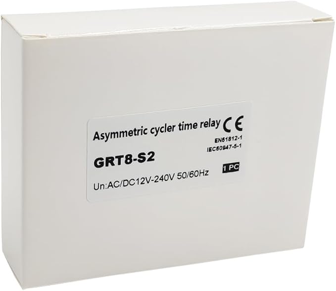 GRT8-S2 Asymmetric Cycle Timer ON/Off Repeat Cycle Time Relay AC/DC 12-240V