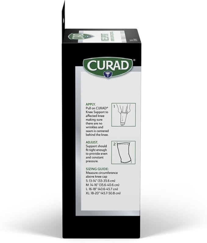 CURAD Neoprene Pull-Over Knee Support with Closed Patella, Size Extra Large, (18"-20" Circumference), 1 Each