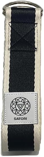 Yoga Strap for Stretching, Exercise, Flexibility Training, Durable Cotton with Double D-Ring, Improves Flexibility for Yoga, Workout, Pilates.