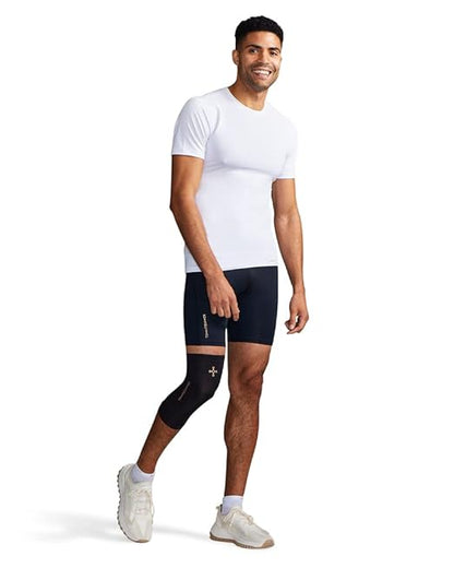 Tommie Copper Unisex Core Compression Knee Sleeve - Black - Medium