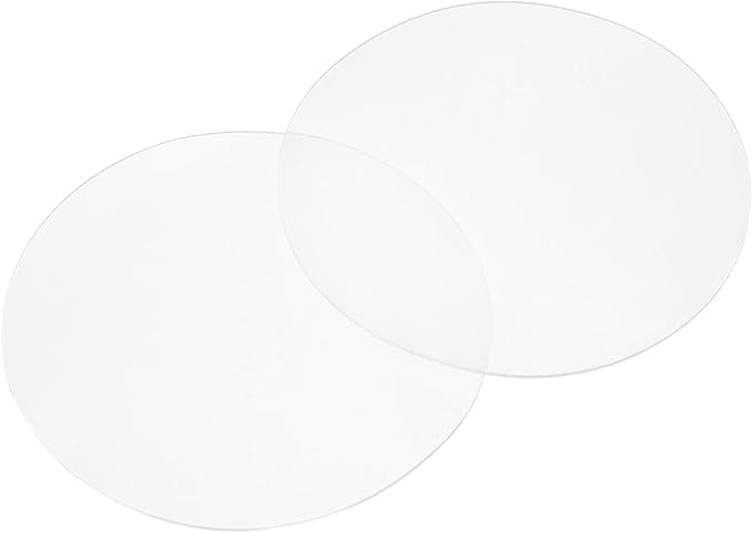 PATIKIL Glass Table Top Anti Slip Pads, 10Pcs 80mm Dia x 1mm Thick Clear Glasses Tables Silicone Bumper Pad for Photo Frame Furniture Kitchen Cabinets DIY Home Craft, White