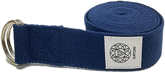 Yoga Strap for Stretching, Exercise, Flexibility Training, Durable Cotton with Double D-Ring, Improves Flexibility for Yoga, Workout, Pilates.