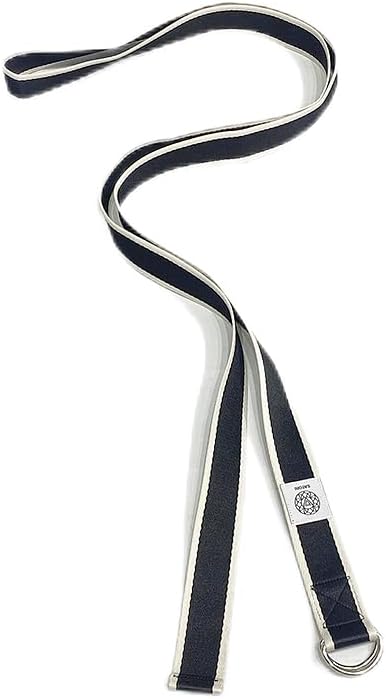 Yoga Strap for Stretching, Exercise, Flexibility Training, Durable Cotton with Double D-Ring, Improves Flexibility for Yoga, Workout, Pilates.
