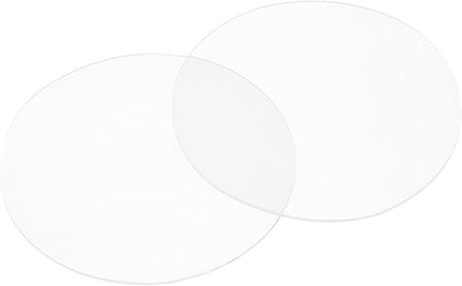 PATIKIL Glass Table Top Anti Slip Pads, 10Pcs 70mm Dia x 1mm Thick Clear Glasses Tables Silicone Bumper Pad for Photo Frame Furniture Kitchen Cabinets DIY Home Craft, White