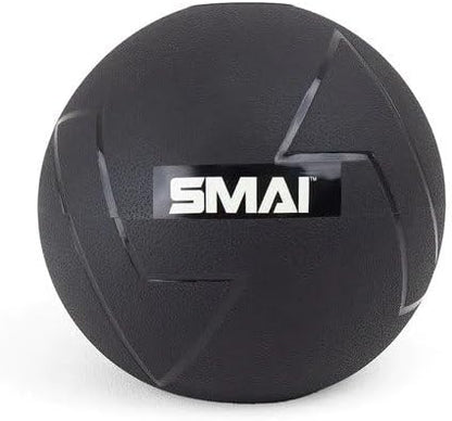 SMAI Slam Ball - Heavy-Duty Rubber, Sand-Filled - Durable, Pliable, and Tacky - Medicine Ball for Drops, Throws, Slams, and Full Body Workouts