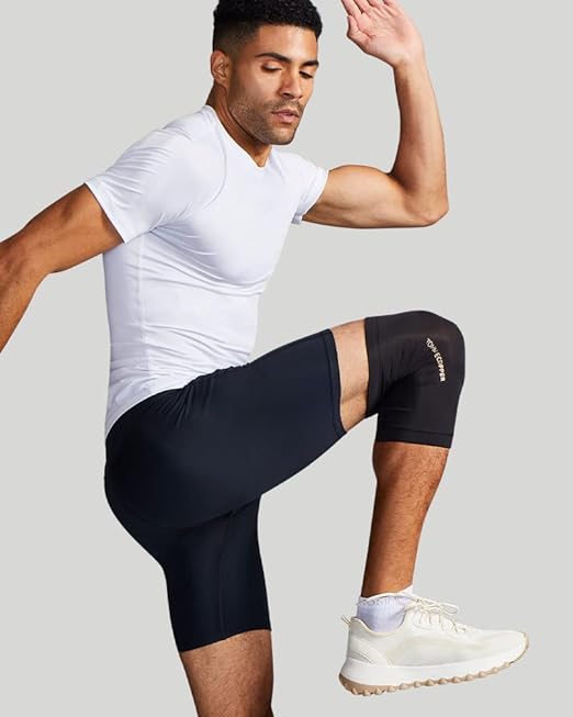 Tommie Copper Unisex Core Compression Knee Sleeve - Black - Small