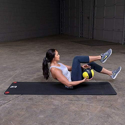 Body-Solid Rubber Medicine Ball - Superior Grip, Textured Surface, Adjustable Air Pressure Fitness Balls - Ideal for Cardio and Core Exercise in Home & Gym Workouts