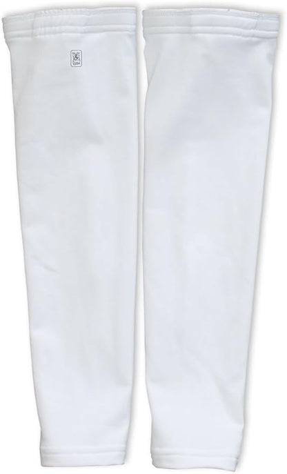 ScudoPro White Compression Arm Sleeves UV Protection Unisex - Walking - Cycling - Running - Golf - Baseball - Basketball