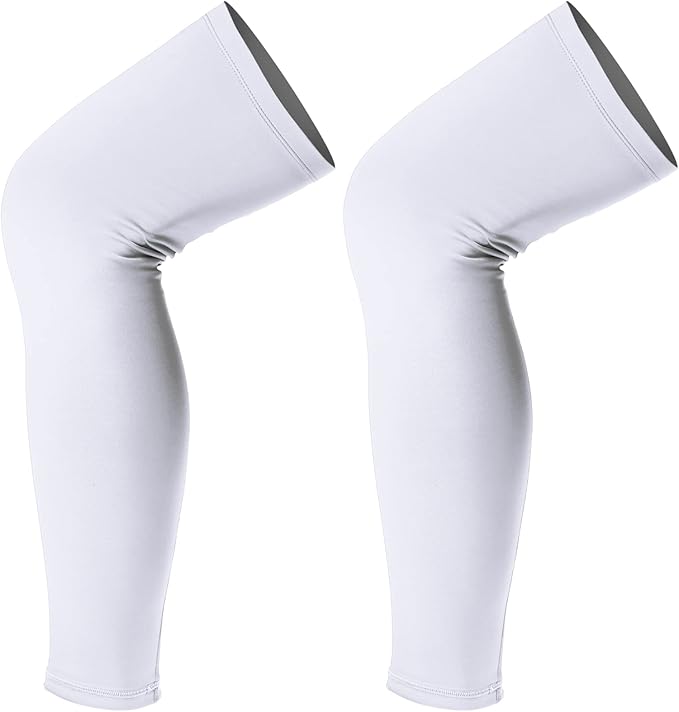 Skylety Leg Sleeves Compression Long Knee Sleeve UV Protect for Men Women Sport Basketball Football