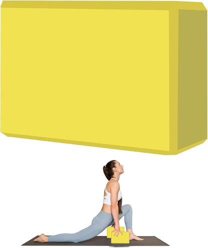 9"x6"x3" Yoga Blocks, Soft Non-Slip Surface Premium Foam Blocks, Supportive, Lightweight, Odor Resistant, Yoga Accessories for Pilates Meditation General Fitness Stretching Toning