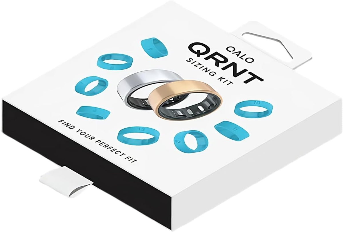 QALO QRNT Official Ring Sizing Kit for Smart Ring (Original & Slim) - Includes Purchase Voucher for Smart Ring - Find Your Perfect Fit