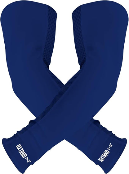 1 Pair Nxtrnd Compression Arm Sleeves for Men, Breathable Football, Basketball, Baseball Accessory, Adult & Kids