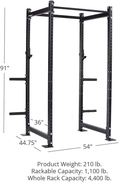 Titan Fitness T-3 Series Power Rack, 1,100 LB Capacity Cage for Weightlifting and Strength Training