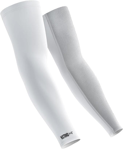 1 Pair Nxtrnd Compression Arm Sleeves for Men, Breathable Football, Basketball, Baseball Accessory, Adult & Kids