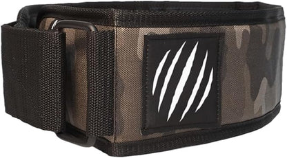 Bear KompleX Premium Leather APEX Weightlifting Belt, Abdominal & Back Support, Powerlifting, Squats and Weight Training, Low Profile Firm Back Easily Adjustable.