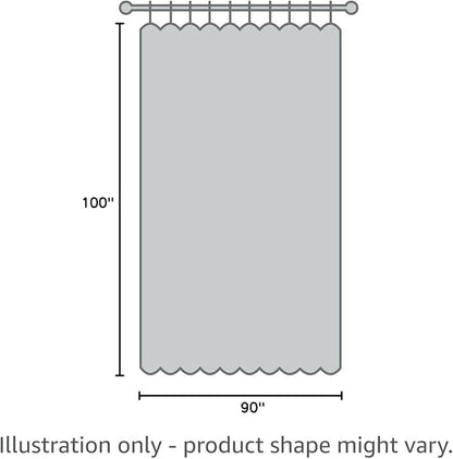 Joydeco Linen Blackout Curtains for Bedroom - 100% Light Blocking 1 Panels, Light Beige Drapes 100" W x 90" L, Thermal Insulated Room Darkening Curtains for Living Room, Rod Pocket & Back Tabs