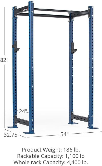 Titan Fitness T-3 Series Power Rack, 1,100 LB Capacity Cage for Weightlifting and Strength Training