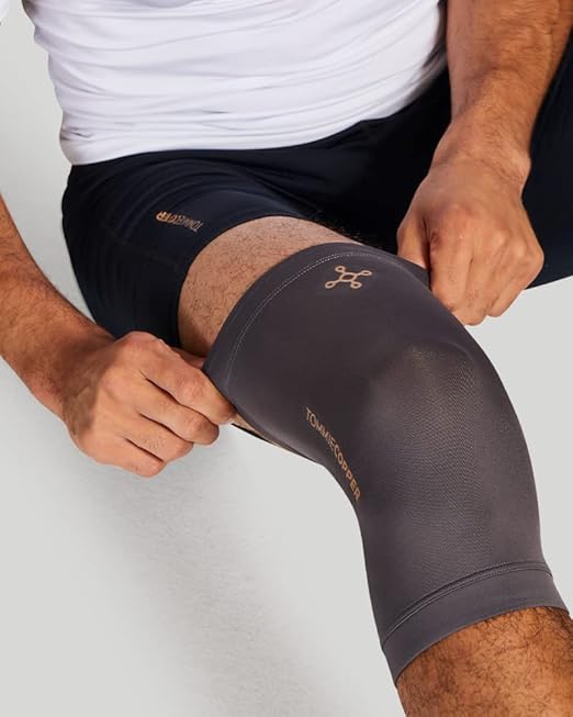 Tommie Copper Unisex Core Compression Knee Sleeve, Slate Grey, X-Large