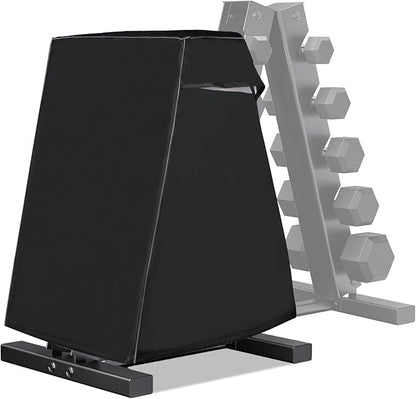 Waterproof Oxford Cloth Dumbbell Rack Cover for Compact A-Shape 5-Tier Dumbbell Rack, Home Gym Weight Storage Cover with Drawstring (cover only)