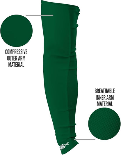 1 Pair Nxtrnd Compression Arm Sleeves for Men, Breathable Football, Basketball, Baseball Accessory, Adult & Kids