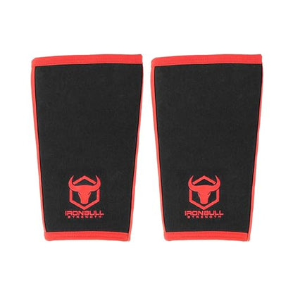 Iron Bull Strength Knee Sleeves for Powerlifting (7mm) - Weightlifting Knee Compression Sleeve for Squats - Knee Brace Support for Gym, Workout, Fitness (Small)