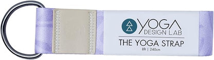 yogadesignlab | The Yoga Strap | Luxurious, Extra Long, Super Soft, Eco Printed | Studio Quality, Adjustable | Safely Stretch Further and Hold Longer | 8 ft Long