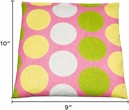Liberty21 Corn Filled Heating Pad with Removable Washable Cover. Natural Heat Therapy for Lower Back, Neck, Shoulders, Cramps. (Floral)