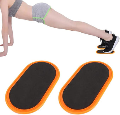 HERCHR 2Pcs Core Sliders for Working Out, Floor Sliders for Exercise, Abdominal Exercise Gliding Discs, Sliding Discs for Exercise on Hardwood Floors