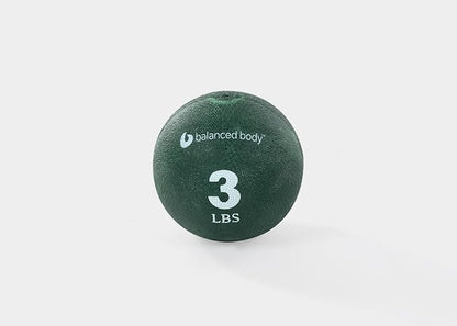 Balanced Body Weighted Pilates Ball for Home Exercise Equipment or Studio, 3 Pounds, 3 1/2-Inch Diameter, Green