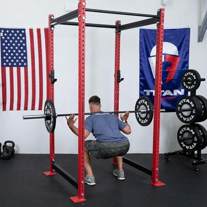 Titan Fitness T-3 Series Power Rack, 1,100 LB Capacity Cage for Weightlifting and Strength Training