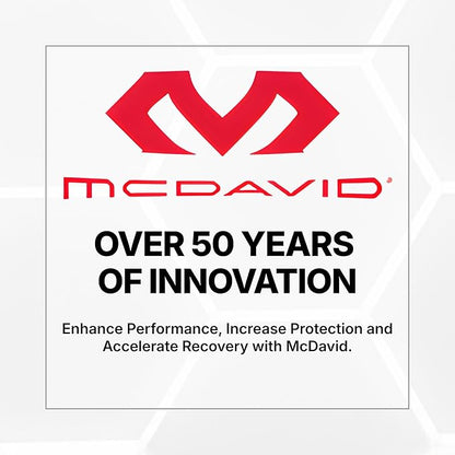 McDavid VOW Plus Size Knee Brace with Stays – Adjustable Over-Wrap Knee Support for Large Legs, Spring Steel Stays for Lateral Stability, Compression Knee Wrap for Men & Women Black
