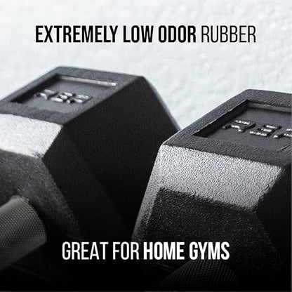 REP FITNESS Dumbbell Set with Bench – 5-50, 5-75 or 5-100 Rubber Hex Dumbbell Set with Either Flat or Adjustable Bench