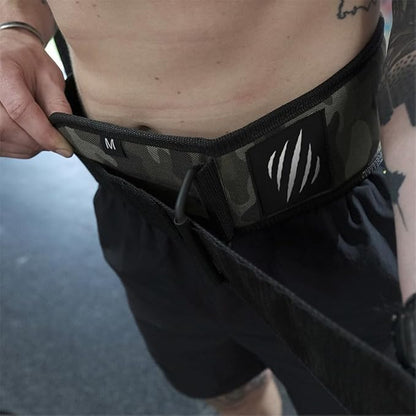 Bear KompleX Premium Leather APEX Weightlifting Belt, Abdominal & Back Support, Powerlifting, Squats and Weight Training, Low Profile Firm Back Easily Adjustable.