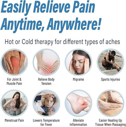 Reusable Click Instant Heat Packs, Pocket Hand Warmers, Snap It Hot/Cold Gel Heating Pad for Adults & Kids, Instant Hot Pad, Hot Compress, Hand Click Gel Warmers for Body
