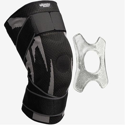 Anaconda Fightwear Stabilizer Knee Brace (X-Large) - Compression Support Sleeve with Spring Stabilizers for Shock Absorption & Joint Health - Fits Left or Right Leg - Ideal for Athletes, Men and Women