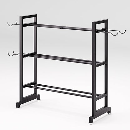 Adjustable 3-Tier Dumbbell Rack – Heavy-Duty Metal Weight Storage Stand for Dumbbells, Kettlebells, and More – Space-Efficient Home Gym Organizer – 396 lb Capacity (Dumbbells Not Included)