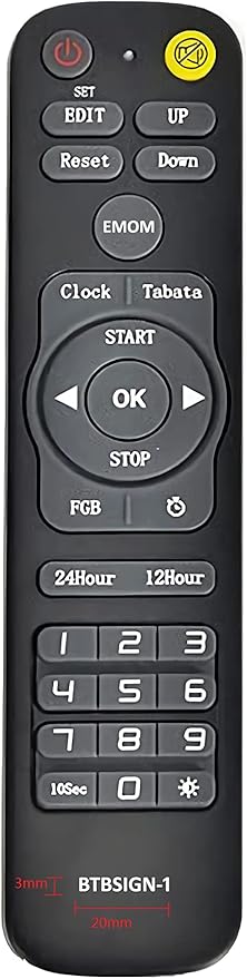 Remote Control Gym Workout Countdown Clock Interval Timer Wall Clock Fitness Stopwatch Btbsign-1