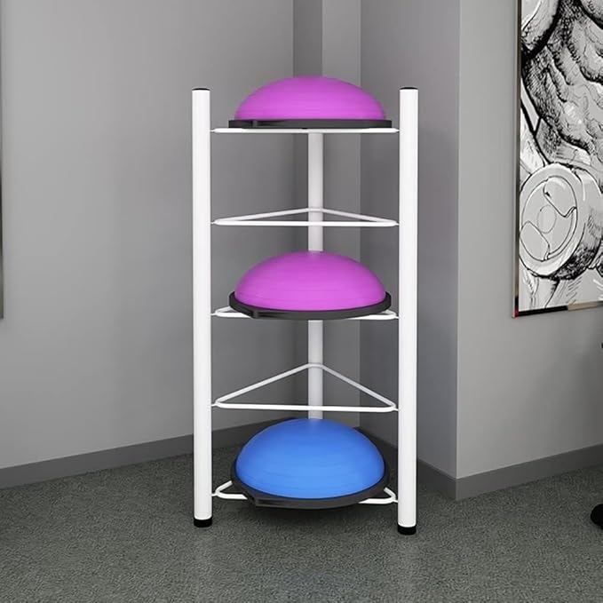 Floor Stand Storage Organizer for Balance Balls - 3/5/6/7 Tier Rack for Home Gym - Ideal for Bosu, Slam Balls, and Medicine Balls
