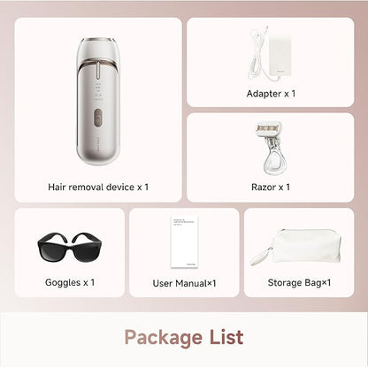 Dreame Nova IPL Hair Removal with Dual-Lamp 27J Output, Sapphire ICE Cooling, 3.9cm² Window, 0.2s Flash, Adaptizone AI Detection, Photon Skincare, Up to 96% Reduction Full-Body for Women and Men